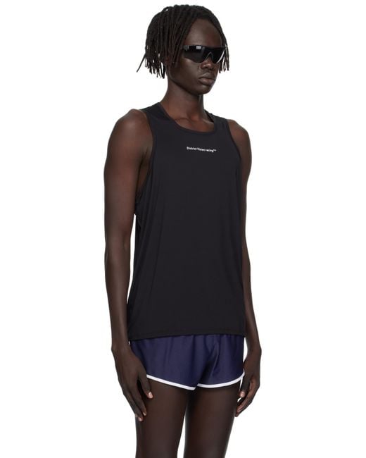 District Vision Ultralight Aloe Singlet Tank Top in Black for Men