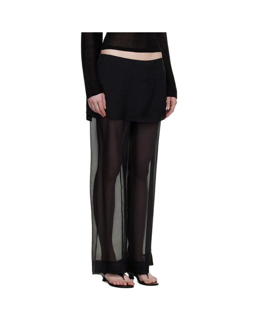 Paloma Wool Black Silk Archive Trousers