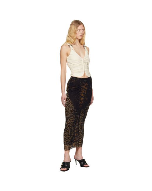 Versace Jeans Couture Black Baroque Buckle Ruched Vest