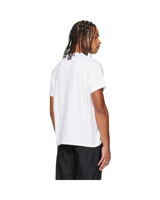 Edward Cuming White 'Cum' T-Shirt for men