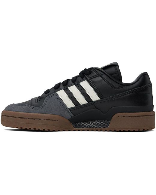 Adidas Originals Black Forum 84 Low Cl Sneakers for men