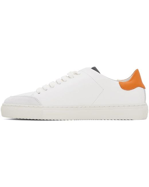 Axel Arigato Black White & Orange Clean 90 Triple Sneakers for men