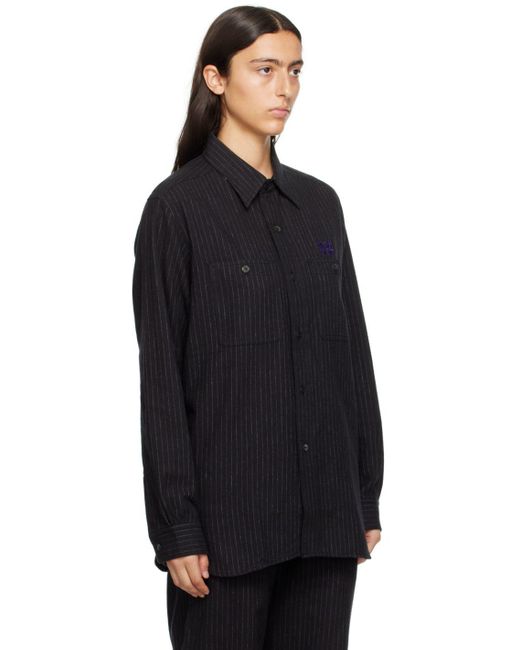 Needles Black Work Shirt Lyst