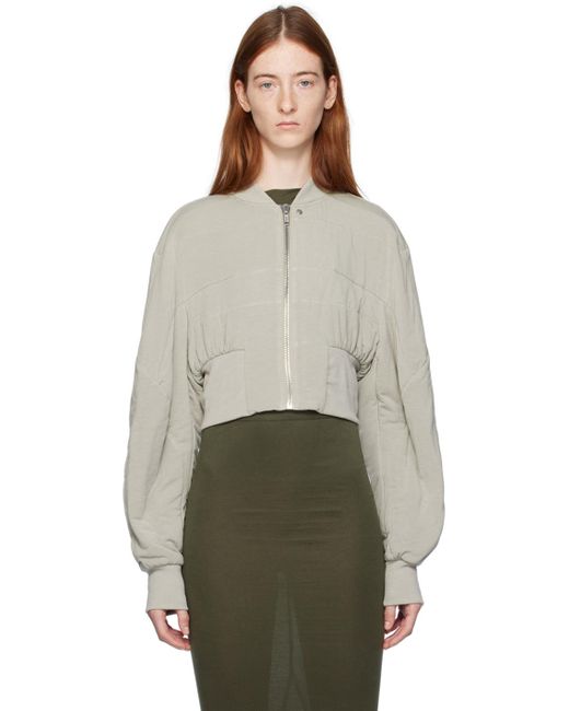 Rick Owens Green Collage Bomber Jacket