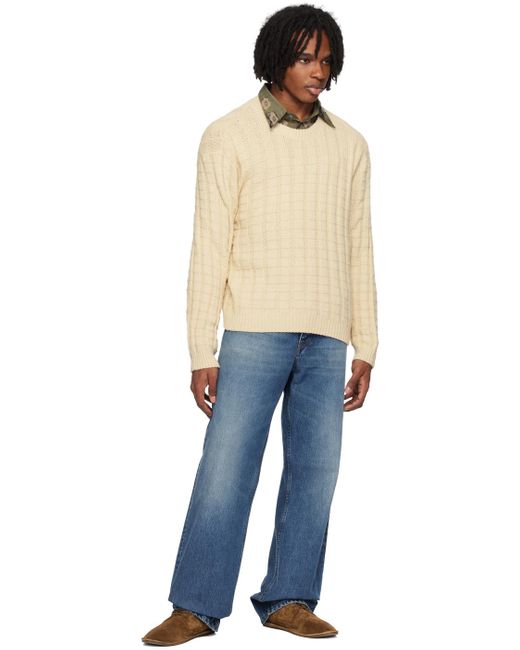 sunflower Blue Off- Angle Sweater for men