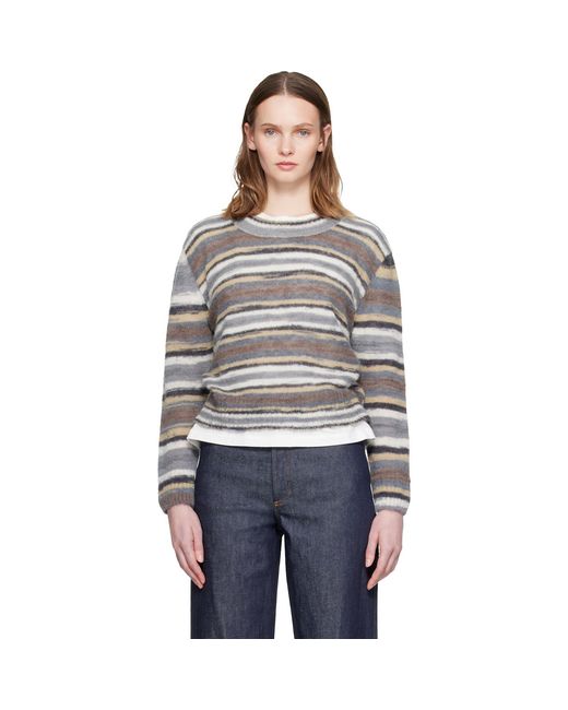 Pull Gabby Multicolore A.P.C. en coloris Gray