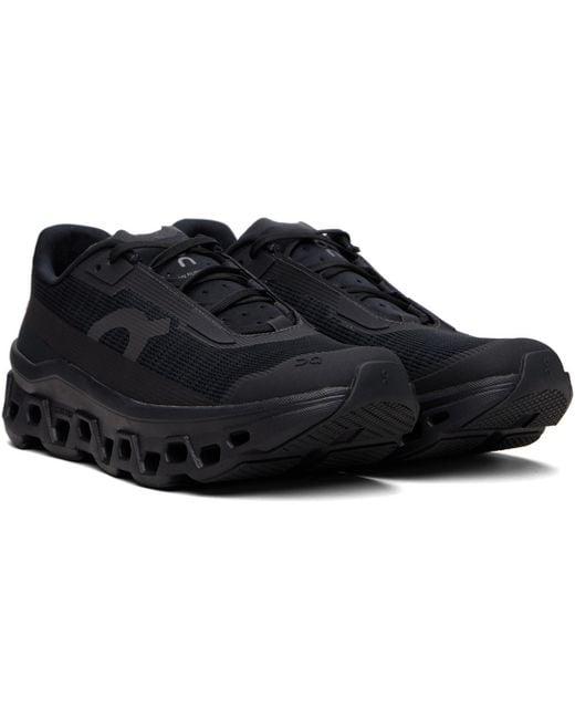 On Shoes Black Cloudmster Void Sneakers for men