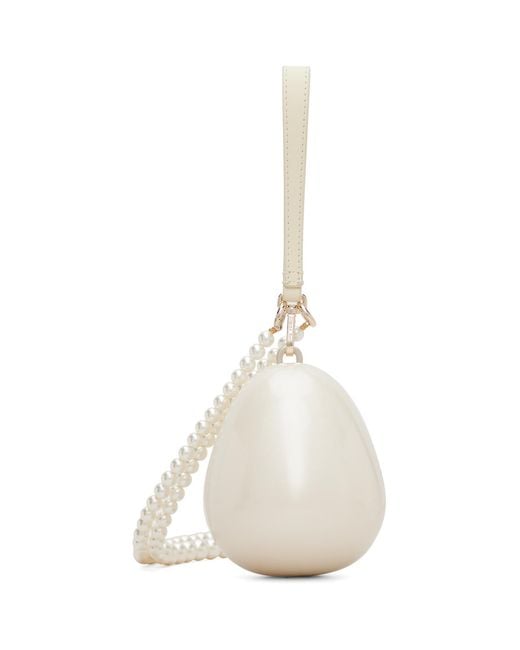 Simone Rocha Natural Off- Pearl Egg Bag for men