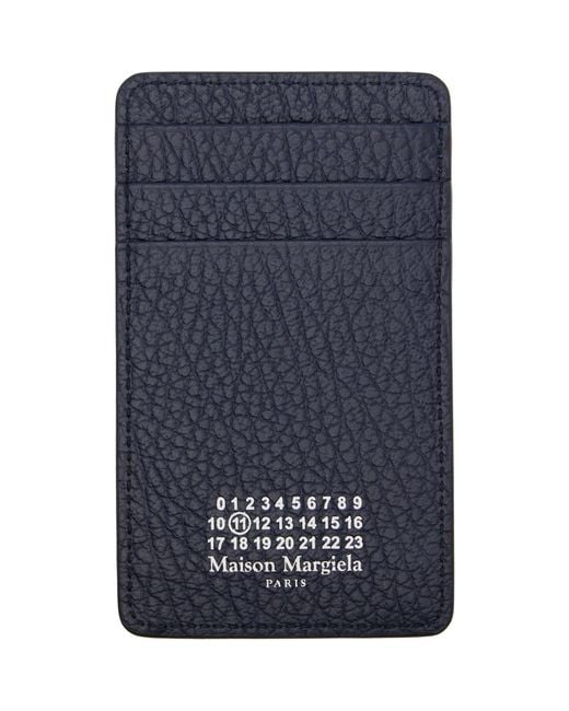Maison Margiela Blue Vertical Card Holder for men