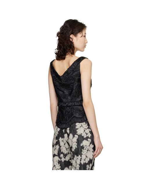 Anna Sui Black Corset Top