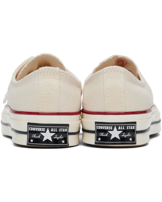 Converse Black Off- Chuck 70 Low Top Sneakers