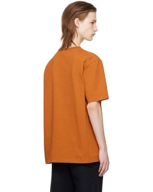 メンズ Maison Kitsuné ボールド フォックスヘッド Tシャツ Orange