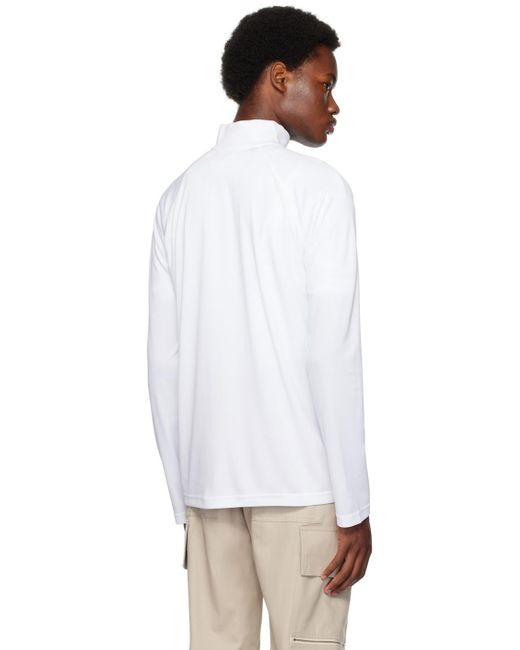 1017 ALYX 9SM White Quarter Zip Sweatshirt for men