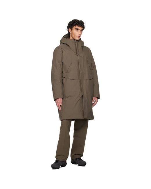 Veilance Black Taupe Sorin Down Parka for men