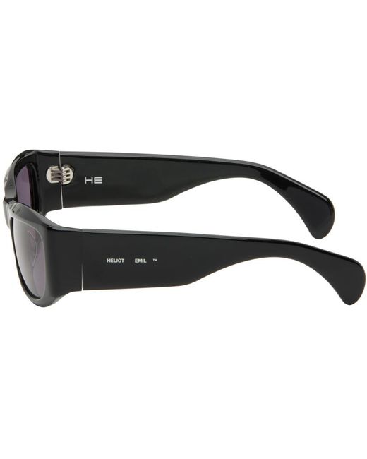 HELIOT EMIL Black Aether Sunglasses for men