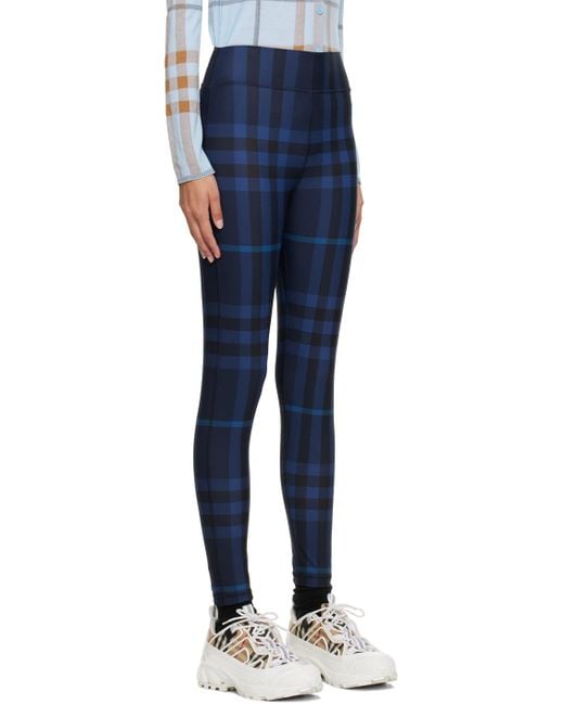 Burberry Blue Check Sport leggings