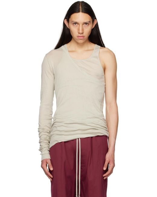 Rick Owens Red Off-white ziggy Banana Tank Top for men
