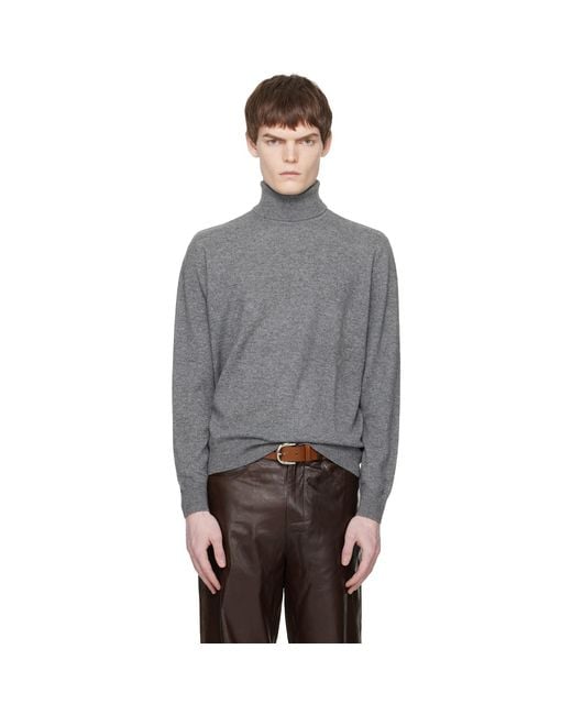 Entire studios Black Knit Turtleneck for men