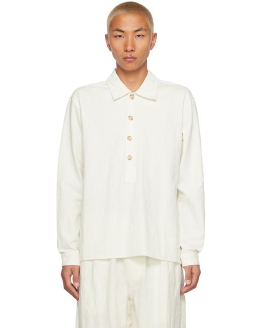 Commas White Off- Placket Artisan Shirt for men