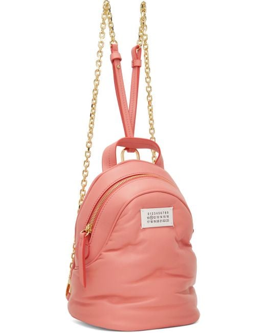 Maison Margiela Red Pink Glam Slam Backpack