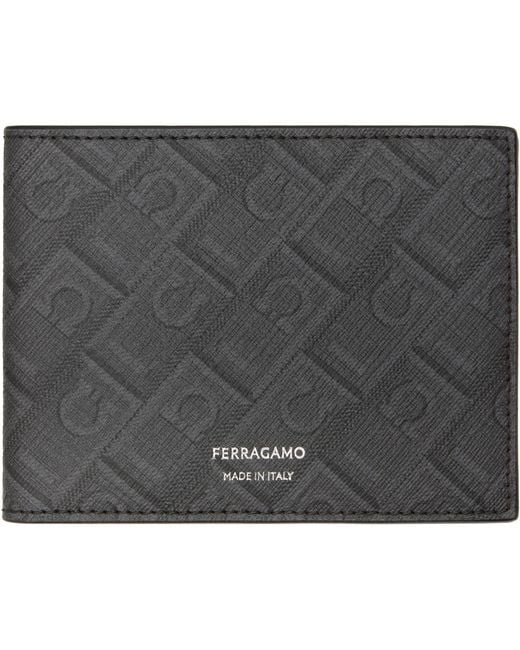 Ferragamo Gray Monogram' Wallet for men