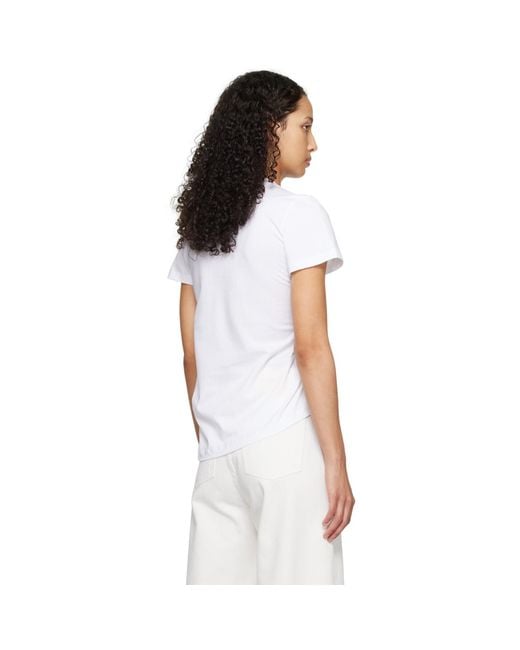 Marques'Almeida White Marques Almeida Gathered T-shirt