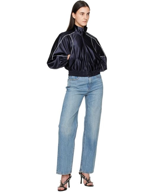 Alexander Wang Blue Ez Mid Rise Jeans