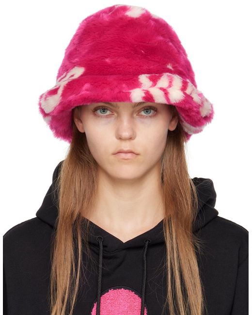 Gcds Multicolor Pink Jacquard Bucket Hat