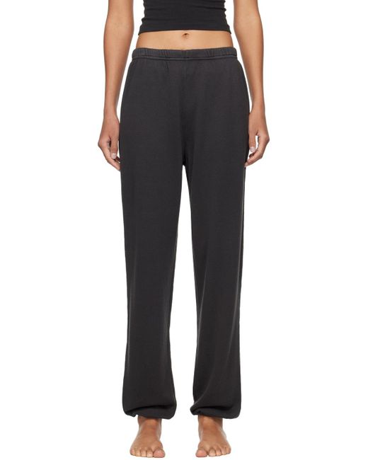 Skims Black Modal French Terry Classic Lounge Pants
