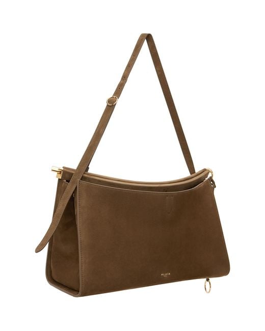 Alaïa Brown Khaki 'Le Click' Pocket 35 Bag