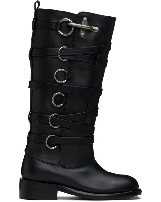 Bottes Noires À Bride De Style Harnais ANDERSSON BELL en coloris Black