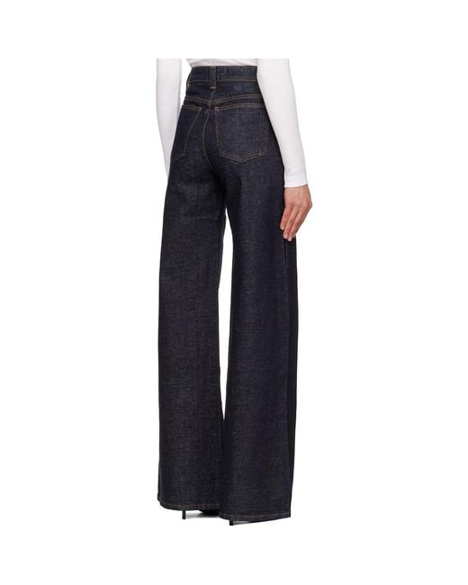 Khaite Blue Dane Stretch Jeans
