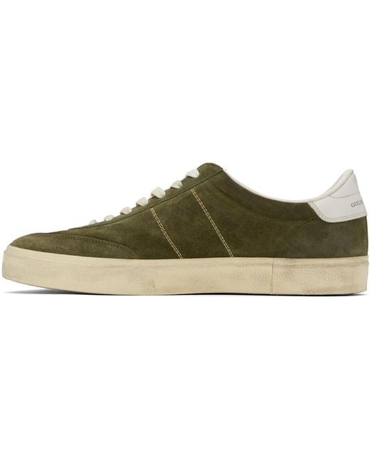Golden Goose Deluxe Brand Black Khaki Soul Star Sneakers for men