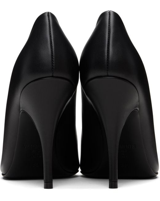 Vetements Black Sharp Pump Heels