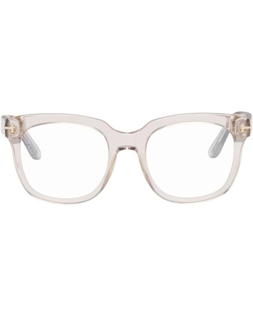 Tom Ford Brown Block Large Glasses
