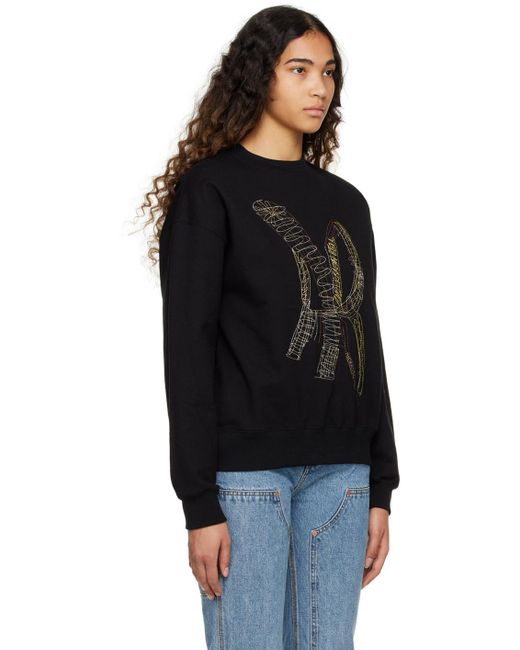 ANDERSSON BELL Black Ab Embroide Sweatshirt