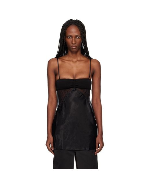 Rick Owens Black Temple Combo Slip Top