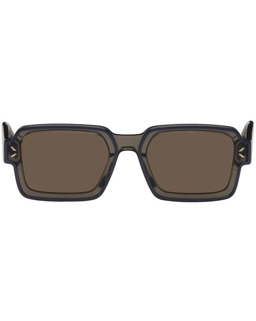 McQ Alexander McQueen Black Mcq Gray Rectangular Sunglasses