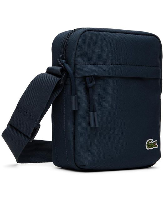 Lacoste Blue Navy Zip Crossbody Bag for men