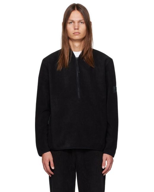 Rains Black Half-zip Sweater for men