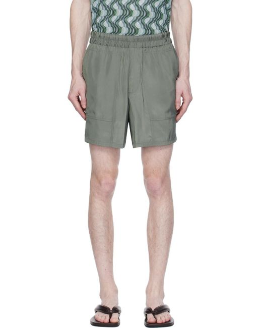 Dries Van Noten Black Gray Three-pocket Shorts for men