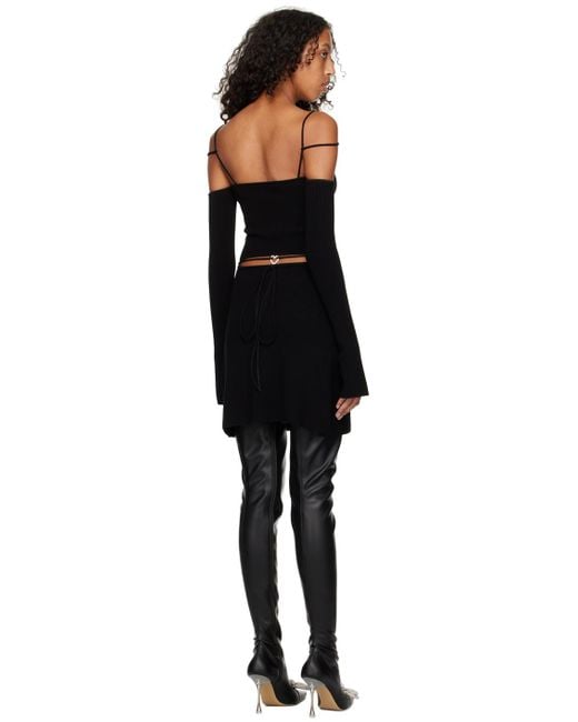 Mach & Mach Black Stormi Minidress