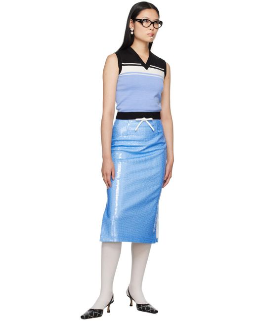 ShuShu/Tong Blue Striped Vest