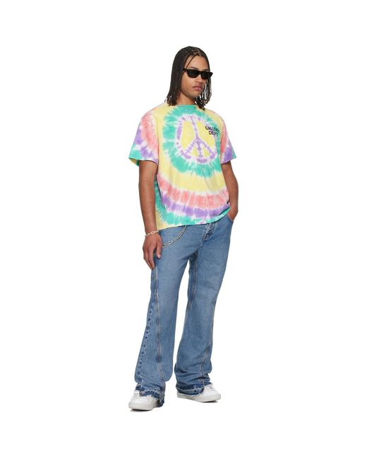 GALLERY DEPT. Blue Twisted Wide Leg Jeans for men