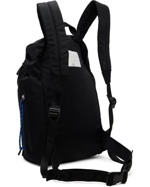 A.P.C. Black Trek Backpack for men