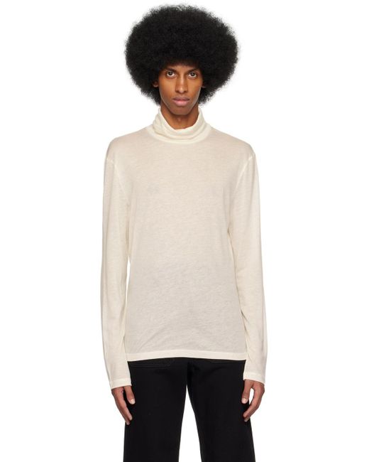 Filippa K Off Semi Sheer Turtleneck in Black for Men Lyst UK