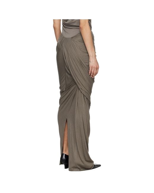 Entire studios Black Dia Maxi Skirt