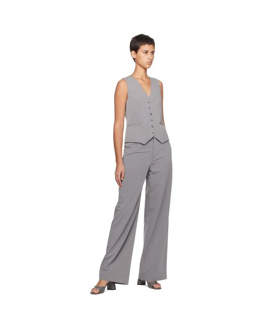Staud Multicolor Gray Grayson Trousers