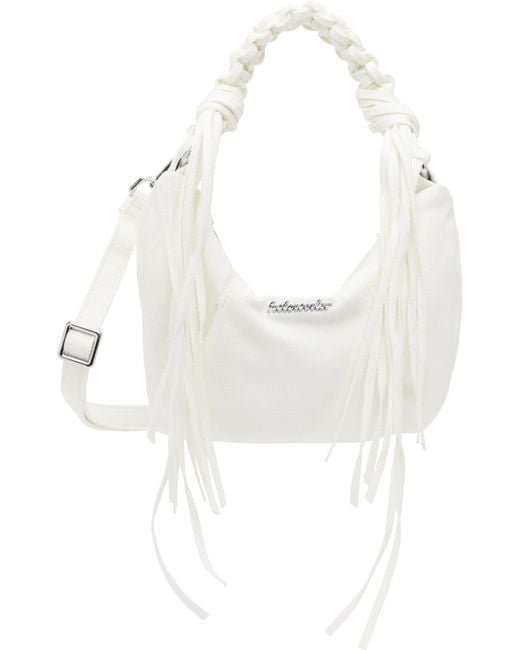 Holzweiler White Cocoon Micro Denim Bag