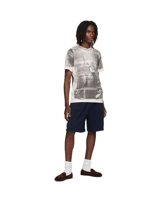 Acne Gray Tromp-L'Œil T-Shirt for men